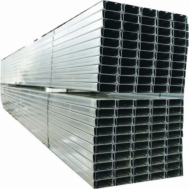 Hot Rolled Q235 Q345 Jis Gb Galvanized Channels U-shaped Channel Steel C Channel Steel Profiles