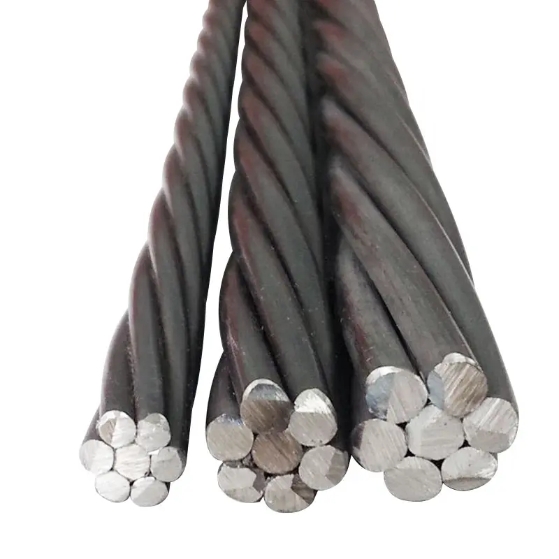 7 Wire Prestressed Steel Strand Concrete Cable ASTM A416 PC Strand High-Carbon Steel Tensile Strength