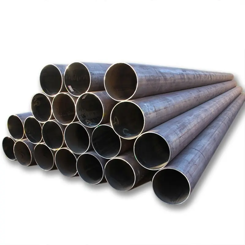 2500mm Black Spiral Carbon Steel Welded SSAW Pipes Submerg ARC Welded Tube X70 X52 Flexible Exhaust Pipe